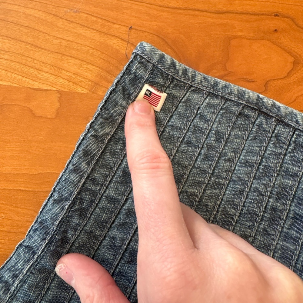 VTG Ralph Lauren Denim Skirt - Picture 2 of 3